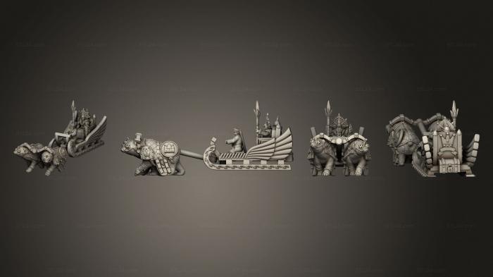 Military figurines (ice queen on a sleigh, STKW_7812) 3D models for cnc