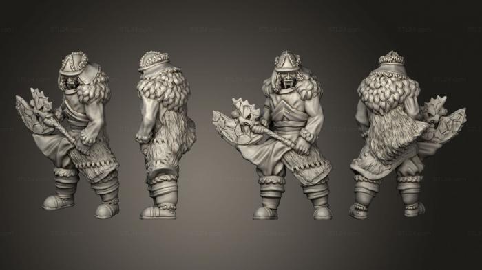 Military figurines (Ice Tribe Male B, STKW_7820) 3D models for cnc