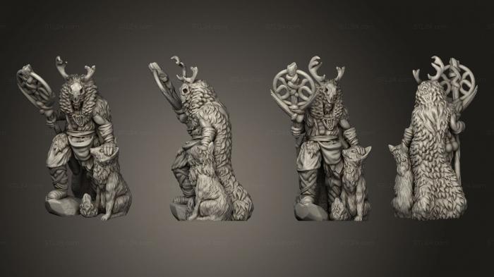 Military figurines (Ice Tribe Shaman, STKW_7821) 3D models for cnc