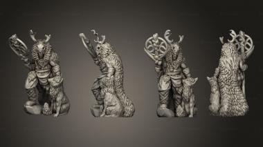 Military figurines Ice Tribe Shaman 3d model