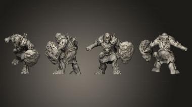 Military figurines Ice Troll Warriors2 3d model