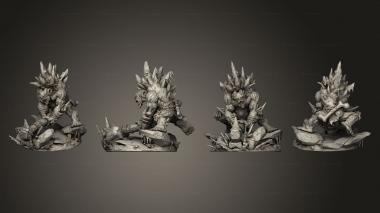Military figurines Ice Trolls 01 3d model