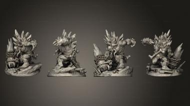 Military figurines Ice Trolls 3d model