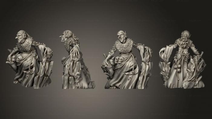 Military figurines (Ice Witch Crone Unbased, STKW_7833) 3D models for cnc
