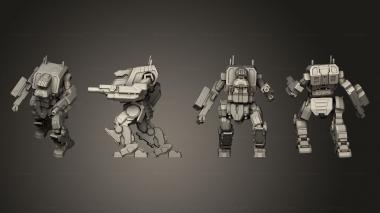 Military figurines ICF Prime 4 3d model