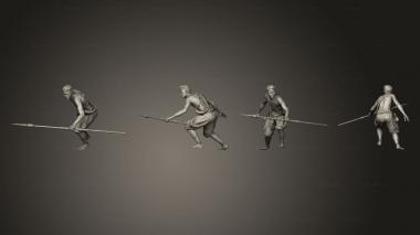Military figurines Igorot Hunter Beefed 3d model