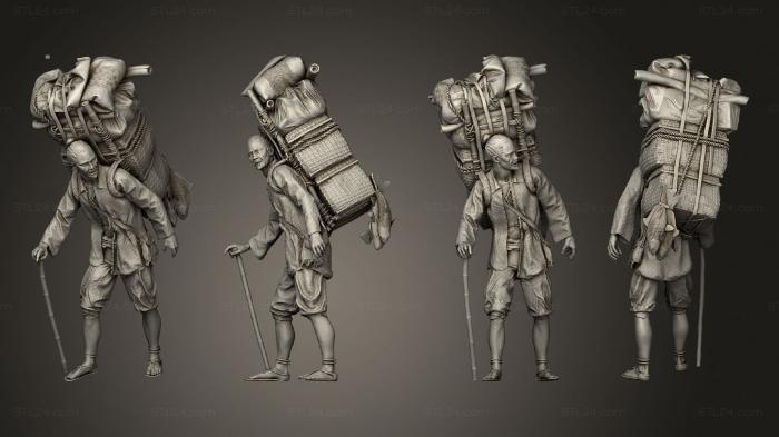 Military figurines (Igorot Merchant Beefed, STKW_7839) 3D models for cnc