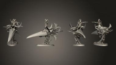Military figurines Illitran On Jetbike 3d model