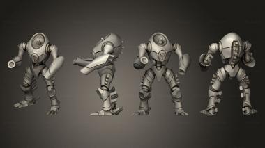 Military figurines Immortal 02 3d model