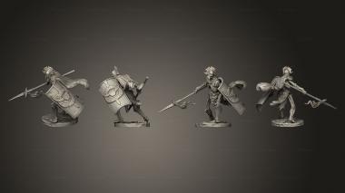 Military figurines Immortal 03 3d model