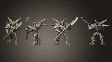 Military figurines Immortal 07 3d model