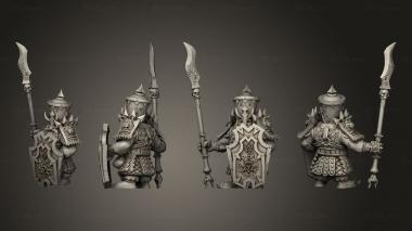 Military figurines Immortal 19 3d model