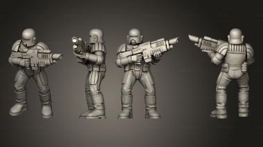 Military figurines Imperial Arbiter 1 A 3d model