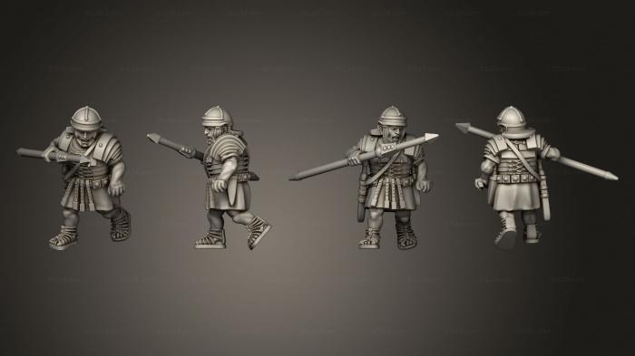 Military figurines (IMPERIAL LEGIONARY PILUM B, STKW_7900) 3D models for cnc