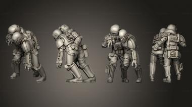 Military figurines Imperial Medic 01 3d model
