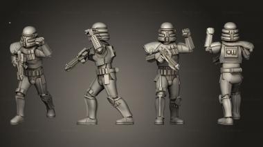 Military figurines Imperial Trooper Squad 04 3d model
