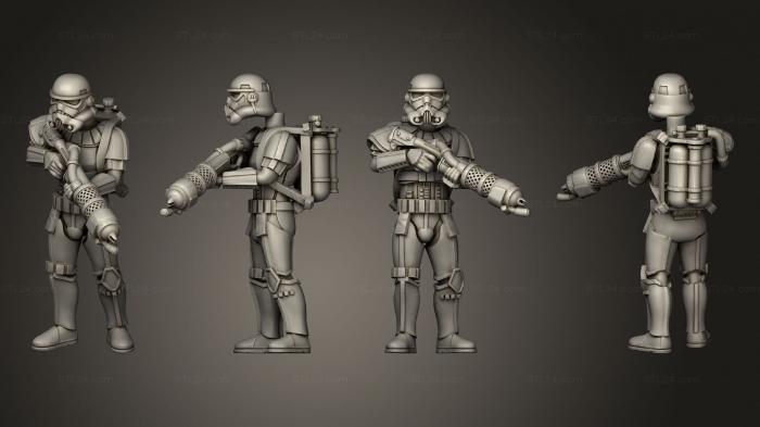 Military figurines (Incinerator Trooper 01, STKW_7934) 3D models for cnc