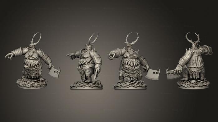 Military figurines (Indulgence Lesser Fiend 04, STKW_7944) 3D models for cnc