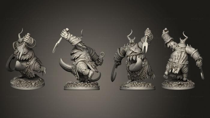 Military figurines (Indulgence Lesser Fiend 08, STKW_7948) 3D models for cnc