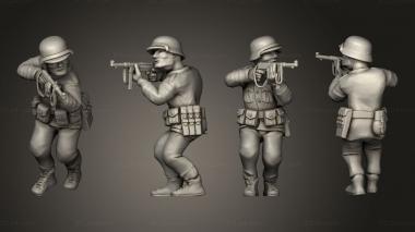 Military figurines infantry afrika korps 02 3d model
