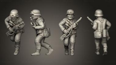Military figurines infantry afrika korps 04 3d model