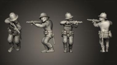 Military figurines infantry afrika korps 05 3d model