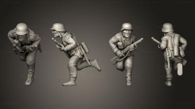 Military figurines infantry afrika korps 07 3d model