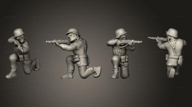 Military figurines infantry afrika korps 08 3d model