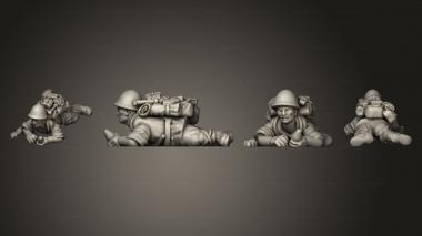 Military figurines INFANTRY AT 15 ASSISTANT A 3d model