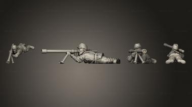 Military figurines INFANTRY AT 15 GUNNER A 3d model