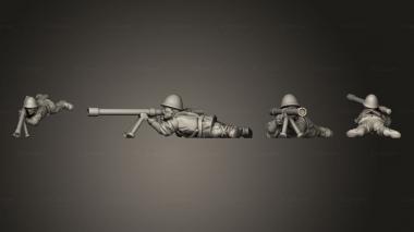 Military figurines INFANTRY AT 15 GUNNER B 3d model