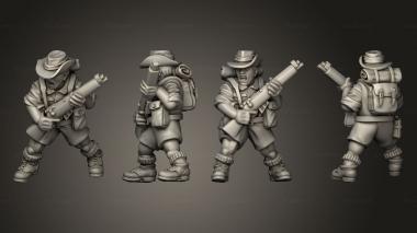 Military figurines INFANTRY AUSTRALIA RIFLEMAN A 3d model