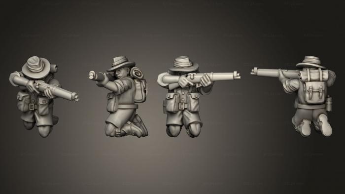 Military figurines (INFANTRY AUSTRALIA RIFLEMAN C, STKW_8022) 3D models for cnc