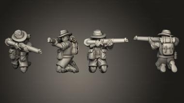 Military figurines INFANTRY AUSTRALIA RIFLEMAN C 3d model