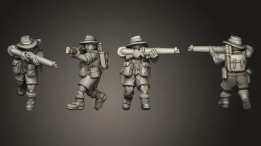 Military figurines INFANTRY AUSTRALIA RIFLEMAN D 3d model