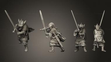 Military figurines Infantry Elfs Gallowglass 03 3d model