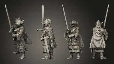 Military figurines Infantry Elfs Gallowglass 05 innn 3d model