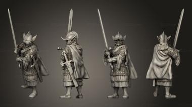 Military figurines Infantry Elfs Gallowglass 06 3d model