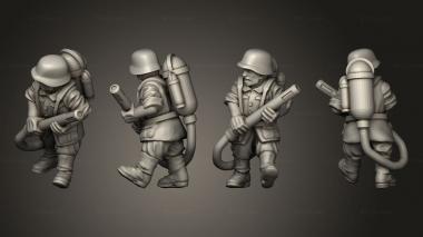 Military figurines INFANTRY FLAMETHROWER GER A 3d model