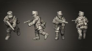 Military figurines INFANTRY GER B 3d model