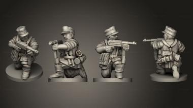 Military figurines INFANTRY GER C BASE 3d model