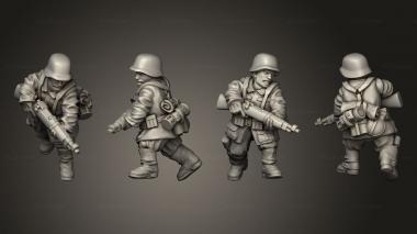 Military figurines INFANTRY GER RIFLEMAN B 3d model