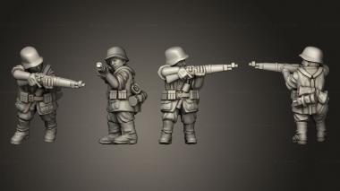 Military figurines INFANTRY GER RIFLEMAN C 3d model
