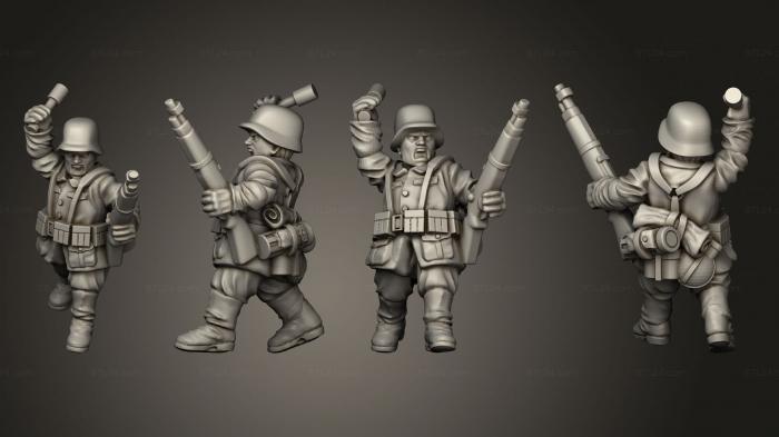 Military figurines (INFANTRY GER RIFLEMAN D, STKW_8049) 3D models for cnc