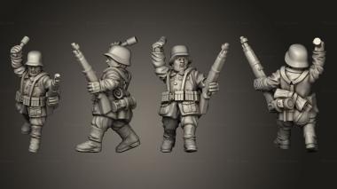 Military figurines INFANTRY GER RIFLEMAN D 3d model