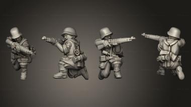 Military figurines INFANTRY GER RIFLEMAN E 3d model