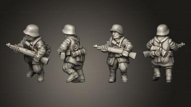 Military figurines INFANTRY GER RIFLEMAN J 3d model