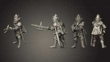 Military figurines Infantry Heavy Elfs 03 3d model