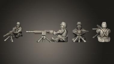 Military figurines INFANTRY HMG GUNNER 3d model
