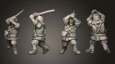 Military figurines INFANTRY KEMPEITAI B 3d model